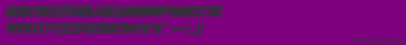 フォントWolfbrothersboldital – 紫の背景に黒い文字