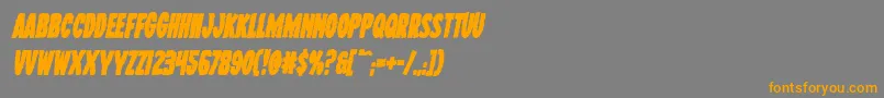 Wolfbrothersboldital Font – Orange Fonts on Gray Background