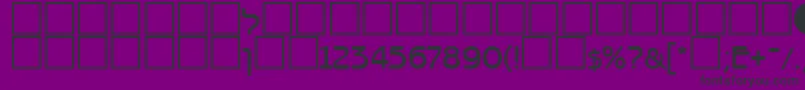 Bnz45C Font – Black Fonts on Purple Background