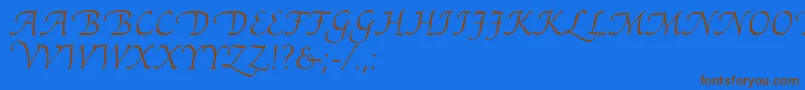 Lisätietoja AriadneRoman-fontista AriadneRoman-fontti – ruskeat fontit sinisellä taustalla