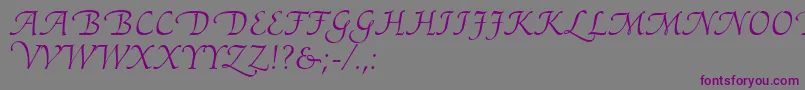 AriadneRoman Font – Purple Fonts on Gray Background