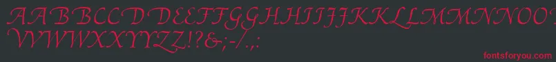 AriadneRoman Font – Red Fonts on Black Background