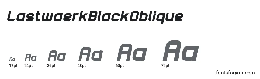 LastwaerkBlackOblique Font Sizes
