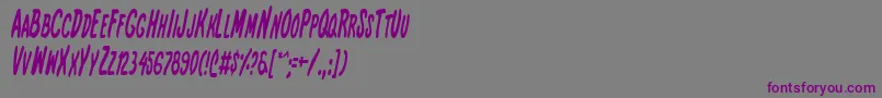 Intshc Font – Purple Fonts on Gray Background