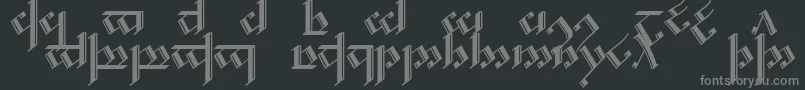 フォントTengwarNoldor2 – 黒い背景に灰色の文字