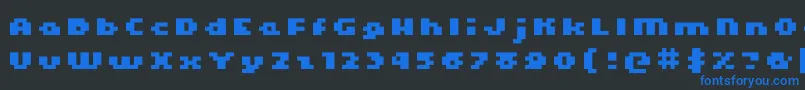 Подробнее о шрифте Kroeger0466 Шрифт Kroeger0466 – синие шрифты на чёрном фоне