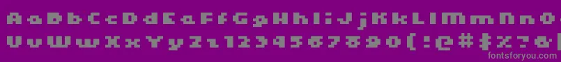 Kroeger0466 Font – Gray Fonts on Purple Background