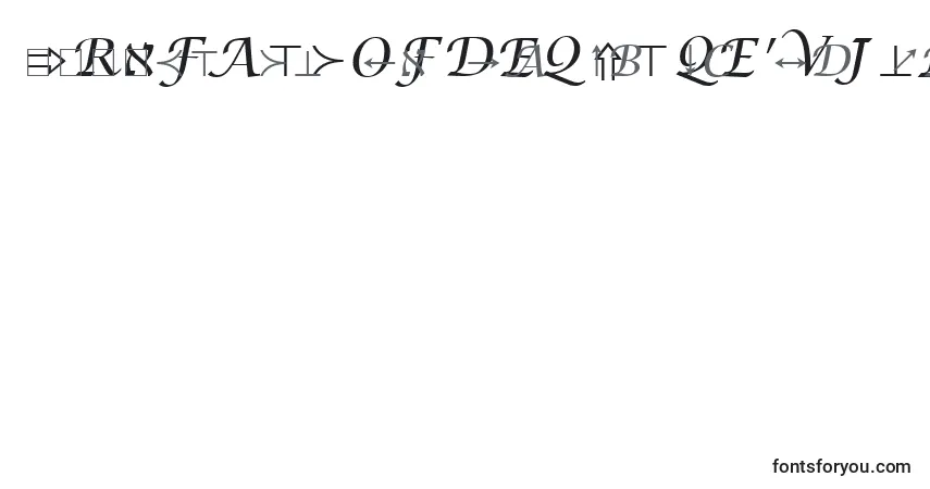 Czcionka LucidaBrightMathSymbolRegular – alfabet, cyfry, specjalne znaki