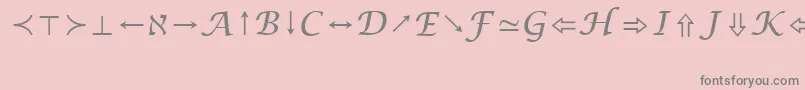 LucidaBrightMathSymbolRegular Font – Gray Fonts on Pink Background