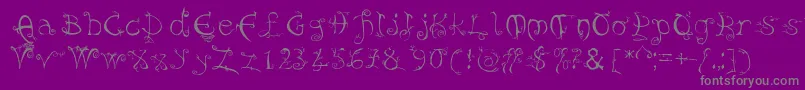 Weitere Informationen zur Evernight-Schriftart Evernight-Schriftart – Graue Schriften auf violettem Hintergrund