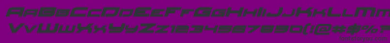 Redrocketexpandital Font – Black Fonts on Purple Background