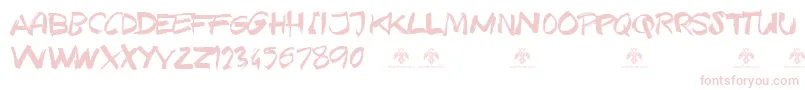 TexasGrungeDemo Font – Pink Fonts on White Background