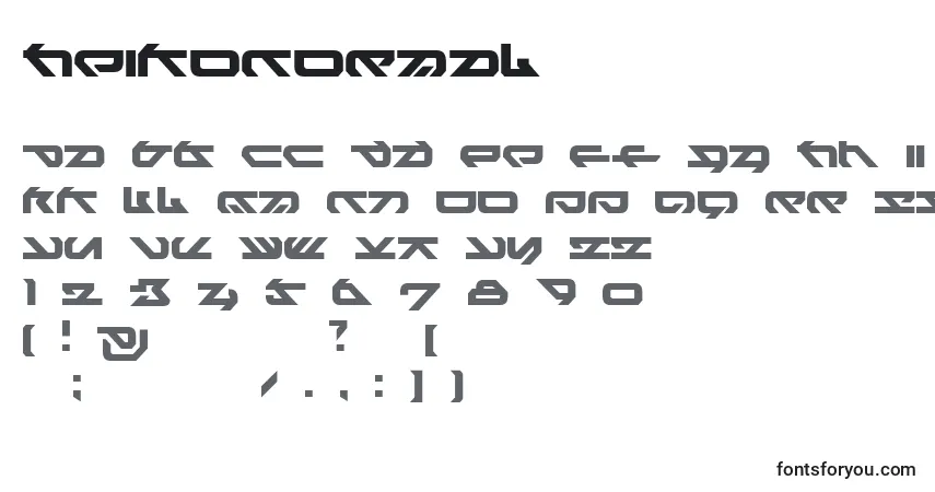 Шрифт HeikoNormal – алфавит, цифры, специальные символы