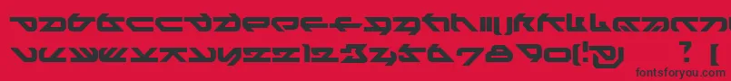 HeikoNormal Font – Black Fonts on Red Background