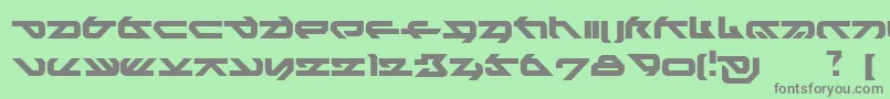 フォントHeikoNormal – 緑の背景に灰色の文字