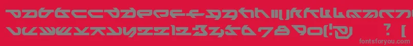 HeikoNormal Font – Gray Fonts on Red Background