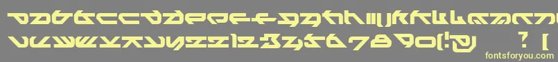 HeikoNormal Font – Yellow Fonts on Gray Background