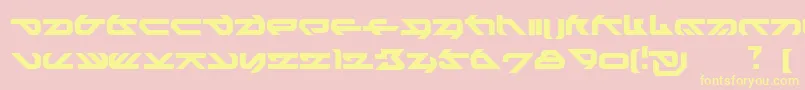 HeikoNormal Font – Yellow Fonts on Pink Background