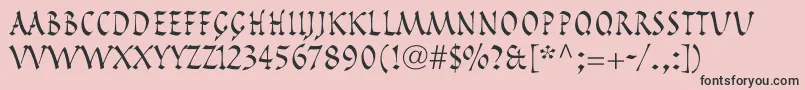 PompeijanaLtRoman Font – Black Fonts on Pink Background