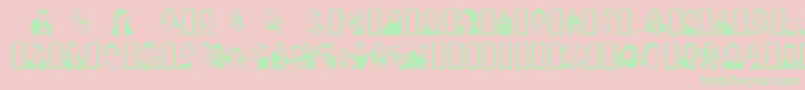 Sunnydal Font – Green Fonts on Pink Background