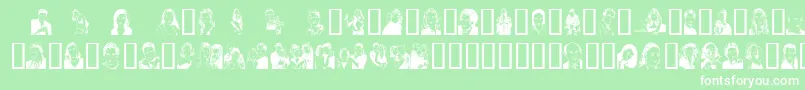 Sunnydal Font – White Fonts on Green Background