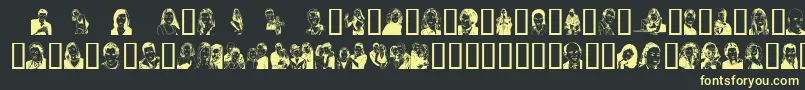 Sunnydal Font – Yellow Fonts on Black Background