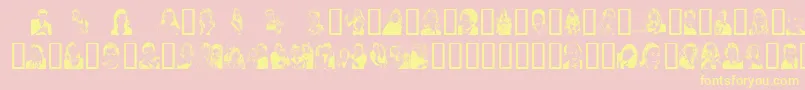 Sunnydal Font – Yellow Fonts on Pink Background