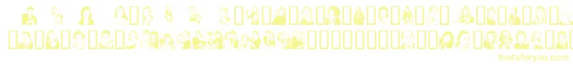 Sunnydal Font – Yellow Fonts on White Background