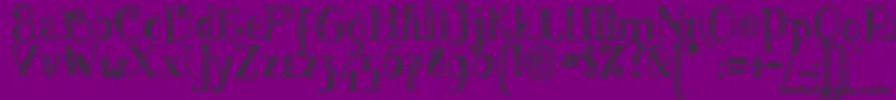 Pattd Font – Black Fonts on Purple Background