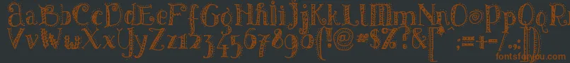 Pattd Font – Brown Fonts on Black Background