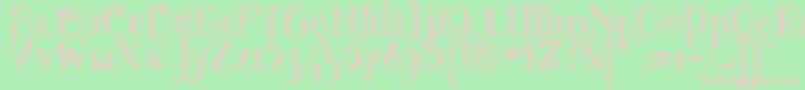 Шрифт Pattd – розовые шрифты на зелёном фоне