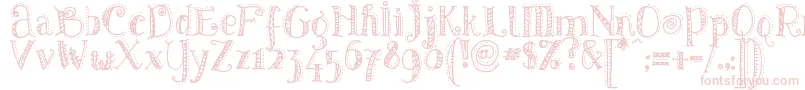 Pattd Font – Pink Fonts on White Background