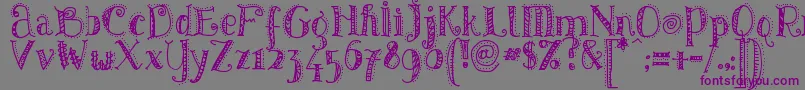 Pattd Font – Purple Fonts on Gray Background