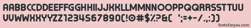 ChocolateCavalcade Font – Black Fonts on Pink Background