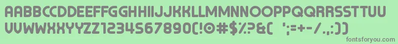 ChocolateCavalcade Font – Gray Fonts on Green Background