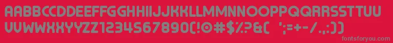 ChocolateCavalcade Font – Gray Fonts on Red Background