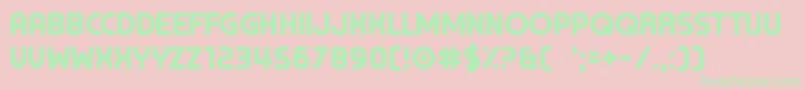 ChocolateCavalcade Font – Green Fonts on Pink Background