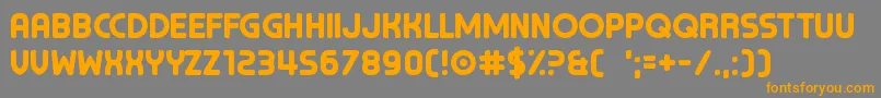 ChocolateCavalcade Font – Orange Fonts on Gray Background
