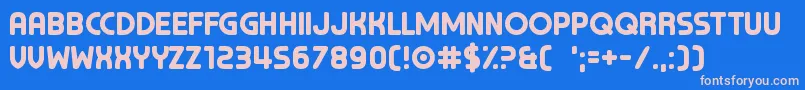 ChocolateCavalcade Font – Pink Fonts on Blue Background