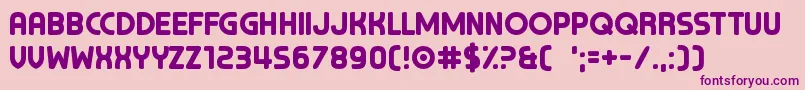 ChocolateCavalcade Font – Purple Fonts on Pink Background