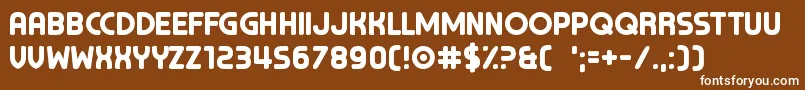 ChocolateCavalcade Font – White Fonts on Brown Background