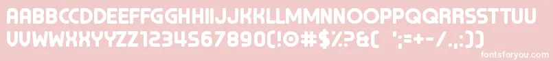 ChocolateCavalcade Font – White Fonts on Pink Background