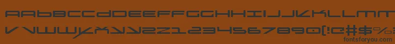 Oramacl Font – Black Fonts on Brown Background
