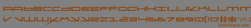 Oramacl Font – Brown Fonts on Gray Background