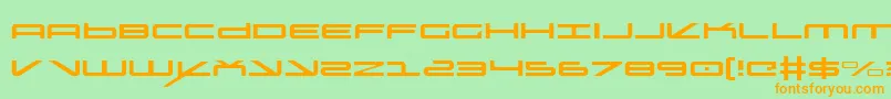 Oramacl Font – Orange Fonts on Green Background