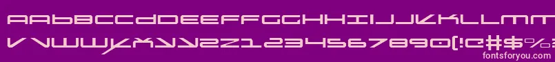 Oramacl Font – Pink Fonts on Purple Background