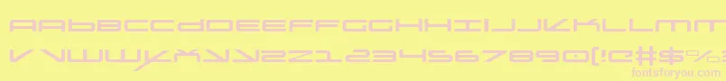 Oramacl Font – Pink Fonts on Yellow Background