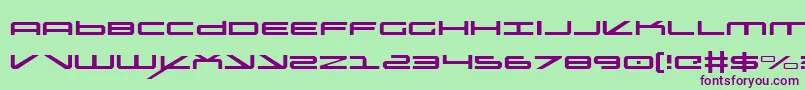 Oramacl Font – Purple Fonts on Green Background