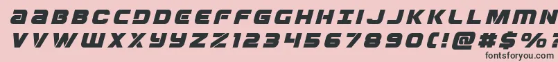 Ozdatitleital Font – Black Fonts on Pink Background