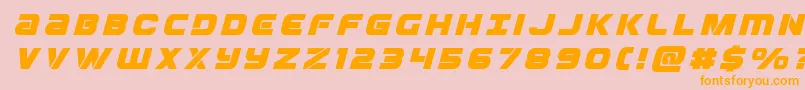 Ozdatitleital Font – Orange Fonts on Pink Background